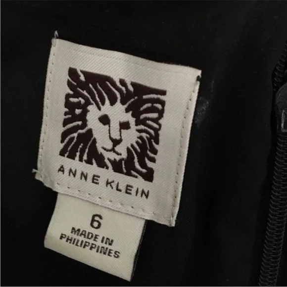 Anne Klein Classic Black Midi Dress size 6 - Picture 3 of 5